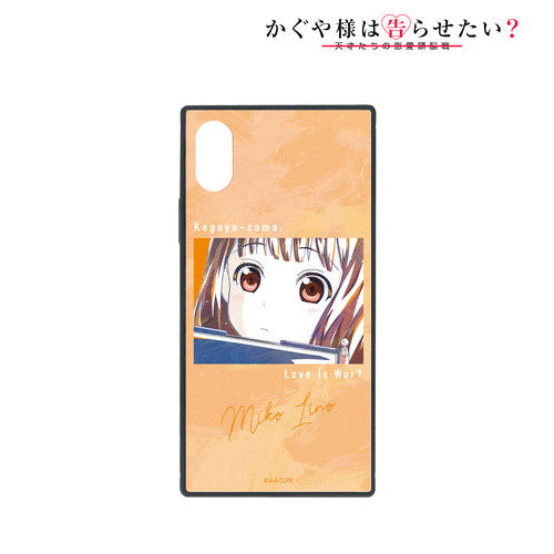 『かぐや様は告らせたい?~天才たちの恋愛頭脳戦~』伊井野ミコ Ani-Art スクエア強化ガラスiPhoneケース